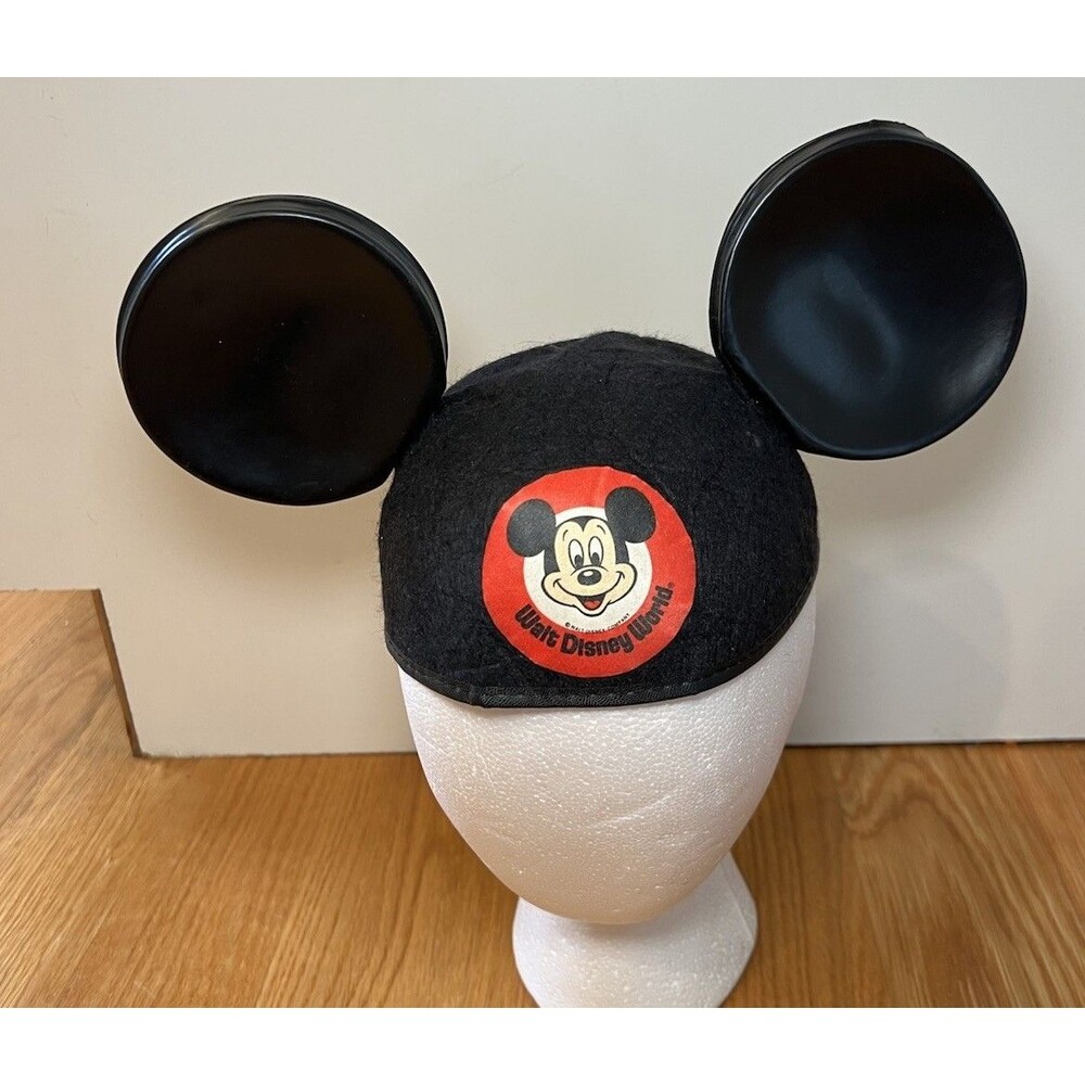 Vintage Walt Disney 1980s Felt Cap Mickey Mouse Ears
